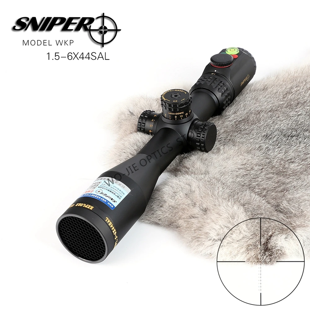 SNIPER1.5 6X24 охотничьи прицелы тактический оптический прицел полный размер стекло