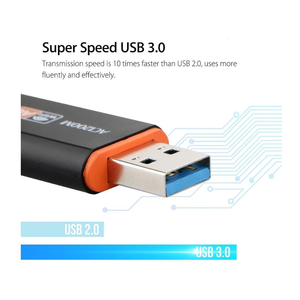 1200 Мбит/с USB 3,0 беспроводной Wifi адаптер Superspeed сетевая карта RTL8812 Двухдиапазонная с антенной переменного тока для настольного ноутбука WPS