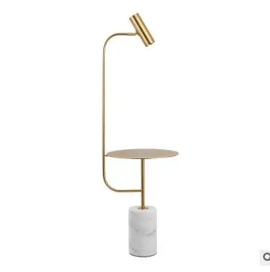 Nordic bedside lamp stand jazz marble bedroom living room creative tea table Internet celebrity sofa floor | Лампы и освещение