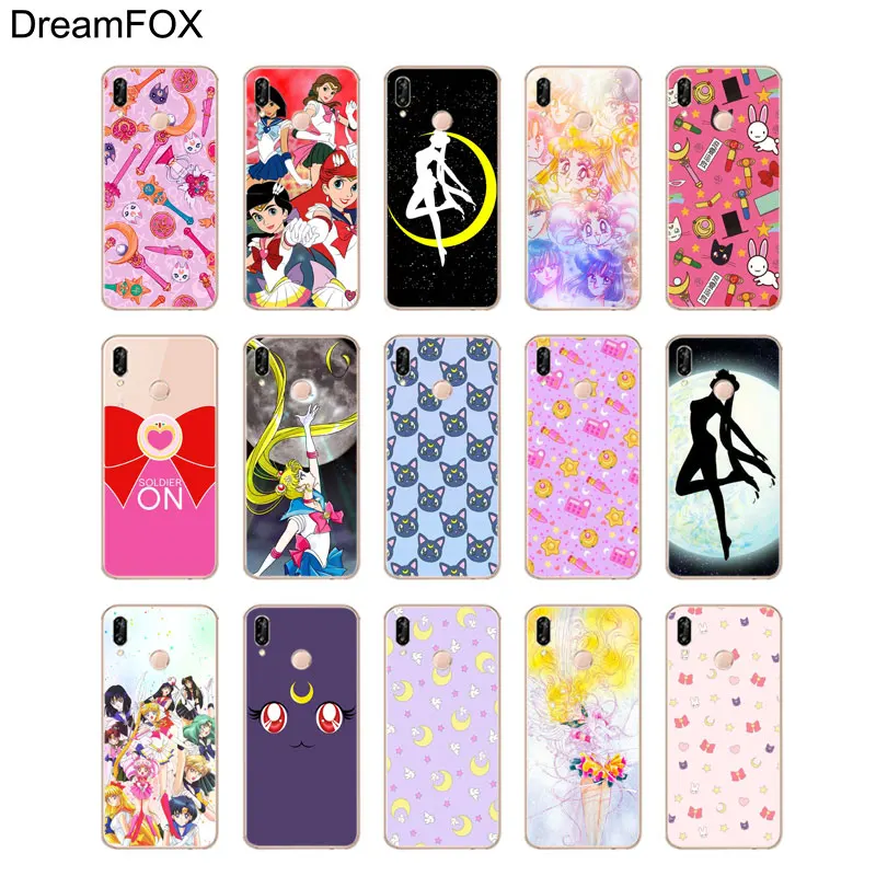 DREAMFOX L350 Sailor Moon Soft TPU Silicone Case Cover For Huawei Honor 6A 6C 7X 9 10 P20 Lite Pro P Smart |