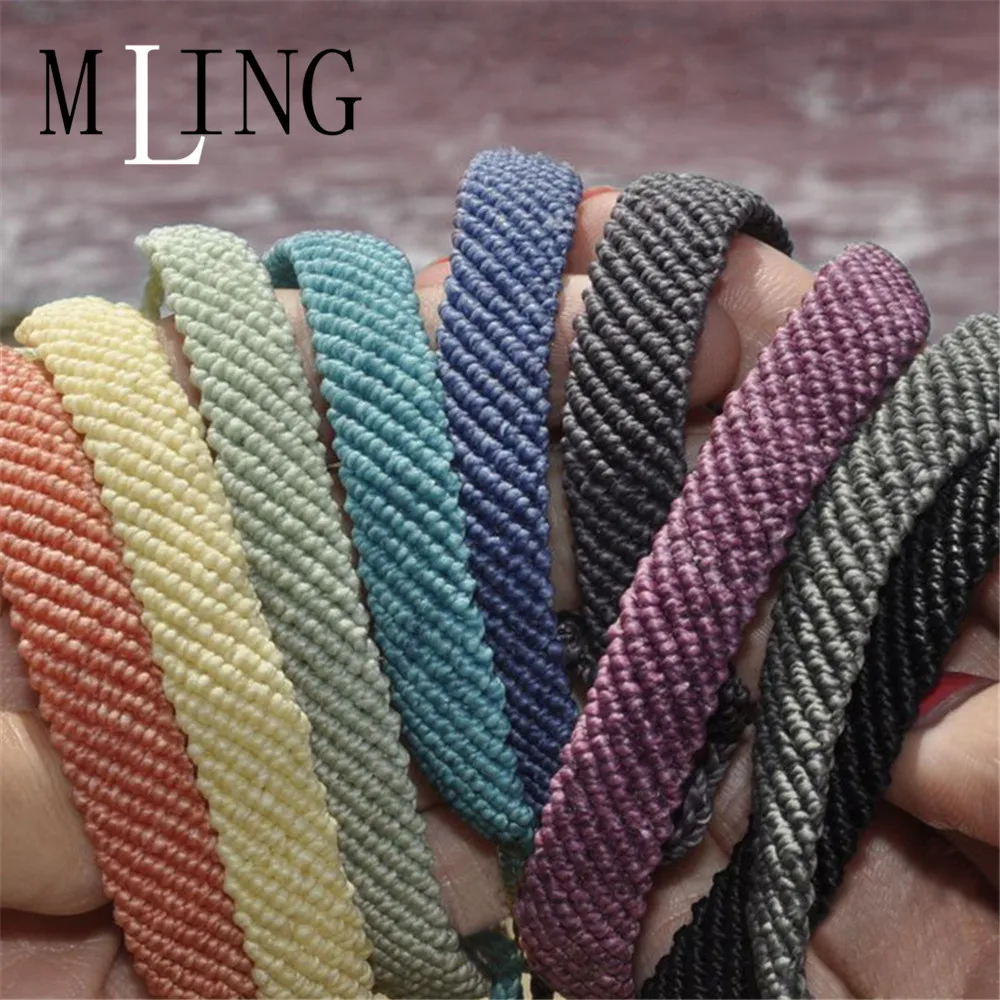 Женский богемный плетеный браслет MLING 2 восковой красочные подарочные браслеты и