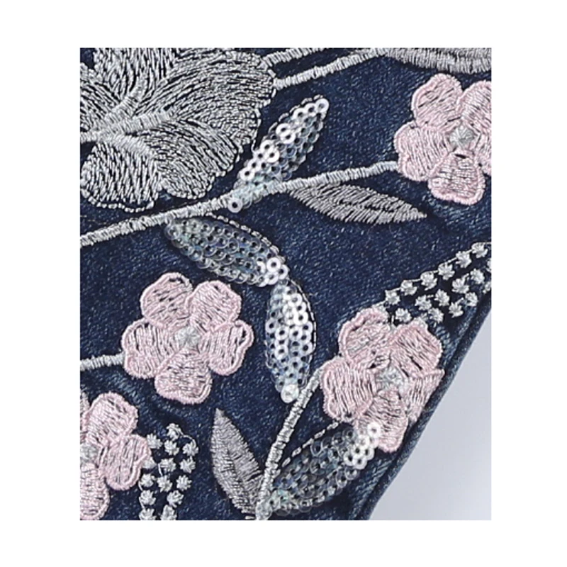 Женские брюки с цветочной вышивкой уличные Эластичные Обтягивающие Брюки