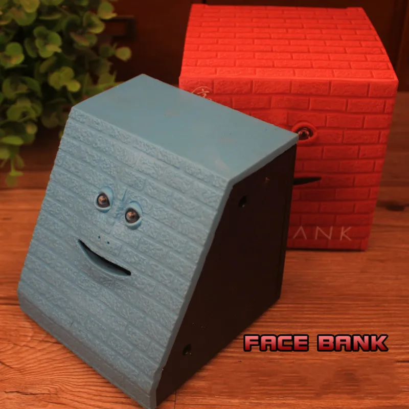 Креативная копилка для лица, копилка для лица, копилка, Alcancia Moneybox, 3D Bump Brick, для лица, экономия денег, коробка для монет, Подарочные фигурки, миниатюры