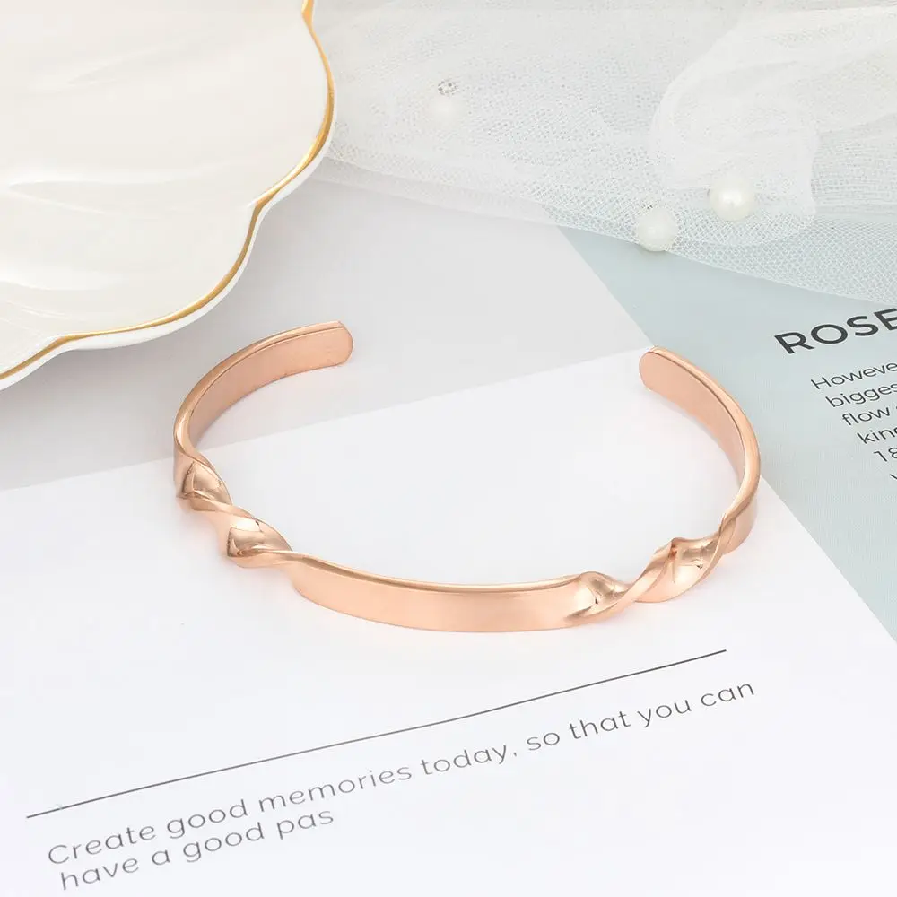 Скручивающийся персонализированный Подарочный браслет с гравировкой имени ID