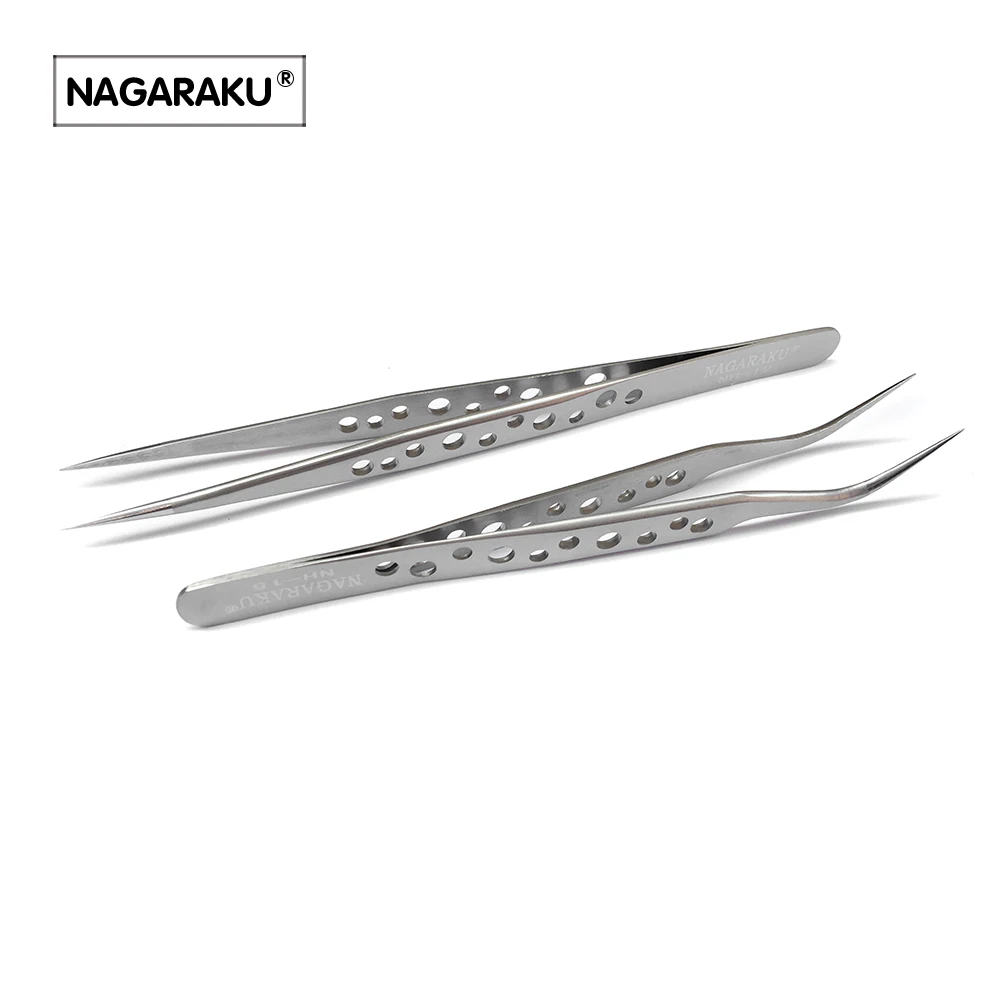 Набор NAGARAKU из 2 предметов Профессиональный пинцет для наращивания ресниц