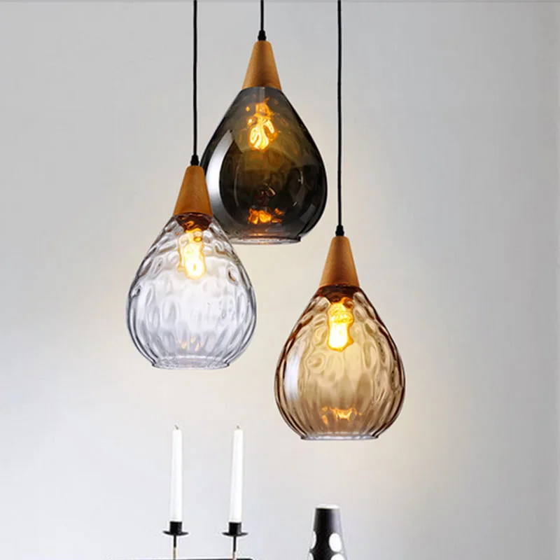 Креативный светодиодный подвесной светильник в форме капли воды современный