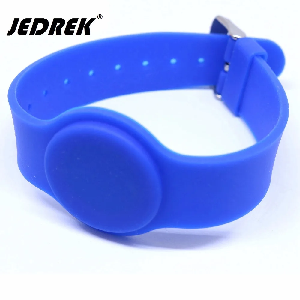 T5577 чип перезаписываемый RFID силиконовый регулируемый браслет ремешок водонепроницаемый - Цвет: Blue