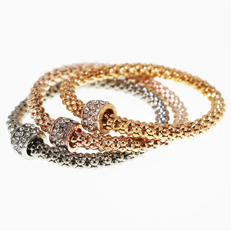 Женский браслет Carter 3 шт. модный с кристаллами | Украшения и аксессуары