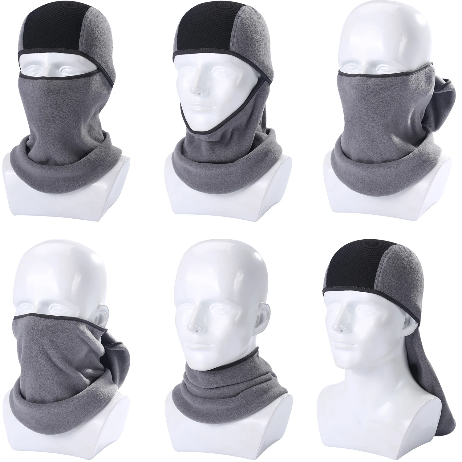 Winter Tactical Military Ninja Full Face Mask Balaclava Airsoft Paintball Shield Head Cover Bicycle Windproof Beanies Hats | Аксессуары
