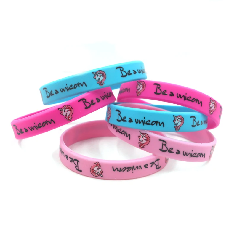 6 шт. радужные браслеты в виде единорога для вечеринки|Украшения своими руками