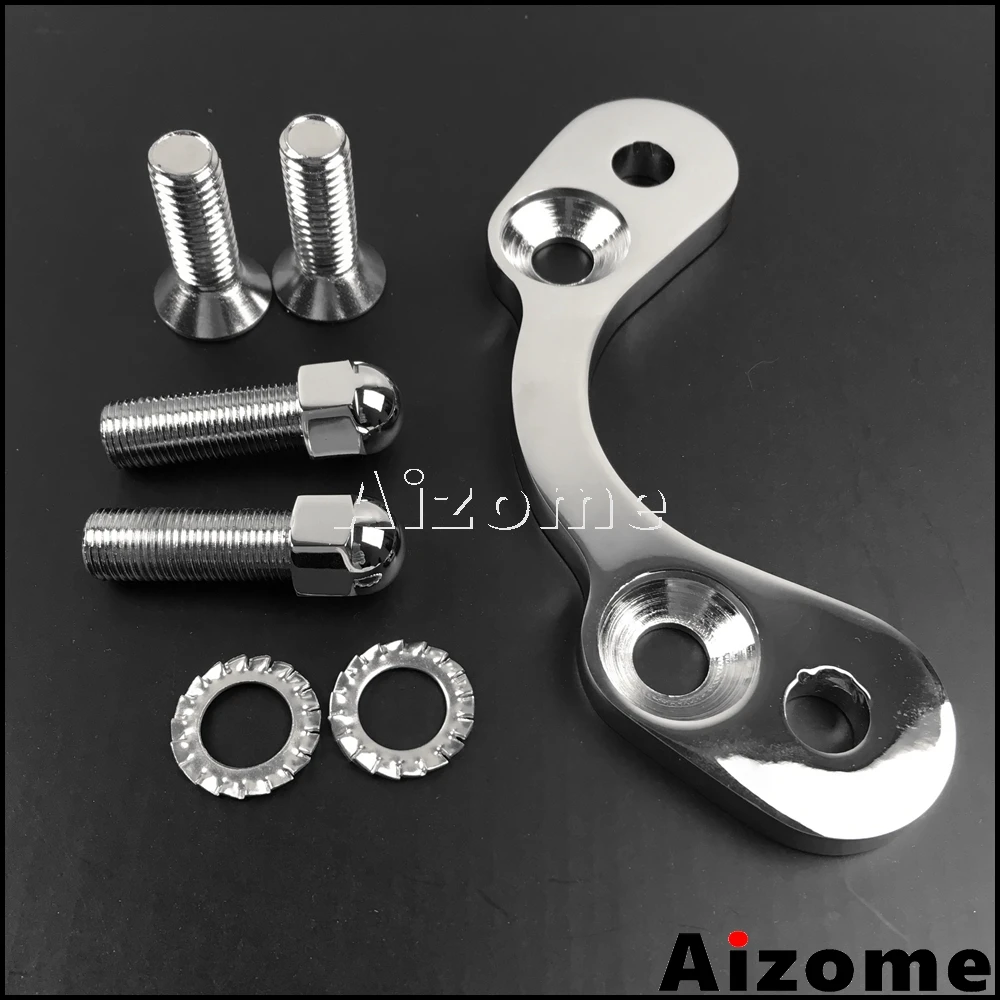 Motorcycle Spring Fork Tree Handlebars Top Clamp T-bar Riser Mount Adapter For Harley DNA Paughco MID-USA Hard Drive Springers | Автомобили