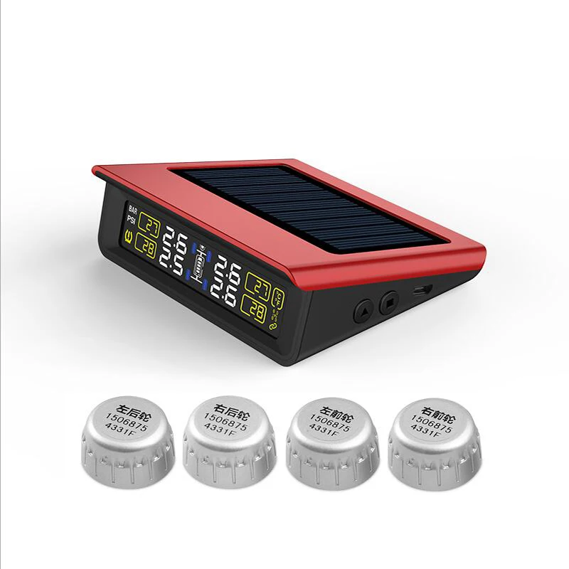 TPMS CAREUD система контроля давления в шинах солнечная энергия жк дисплей с 4