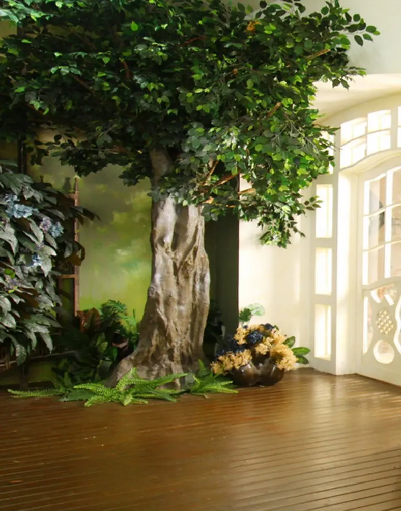 

5x7ft Wooden Floor Tree Photography Backdrops Photo Props Studio Background