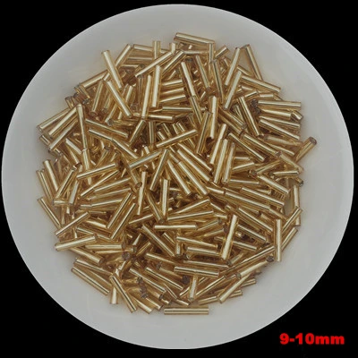 20 г/лот нескольких размеров золотистый Чешский Стекло Seedbeads Spacer трубки Стеклярус