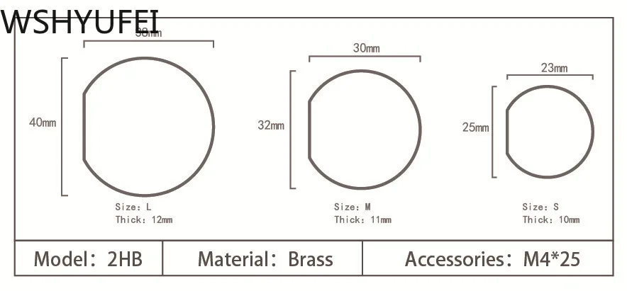 10 шт./лот новый минималистский дизайн круглая латунная ручка шкаф с ящиком