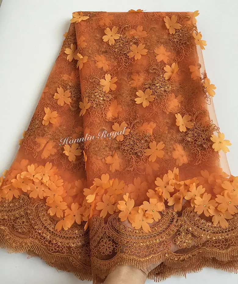 Мягкая армейская Зеленая Ткань 5 ярдов с вышивкой в виде шнура африканская ткань