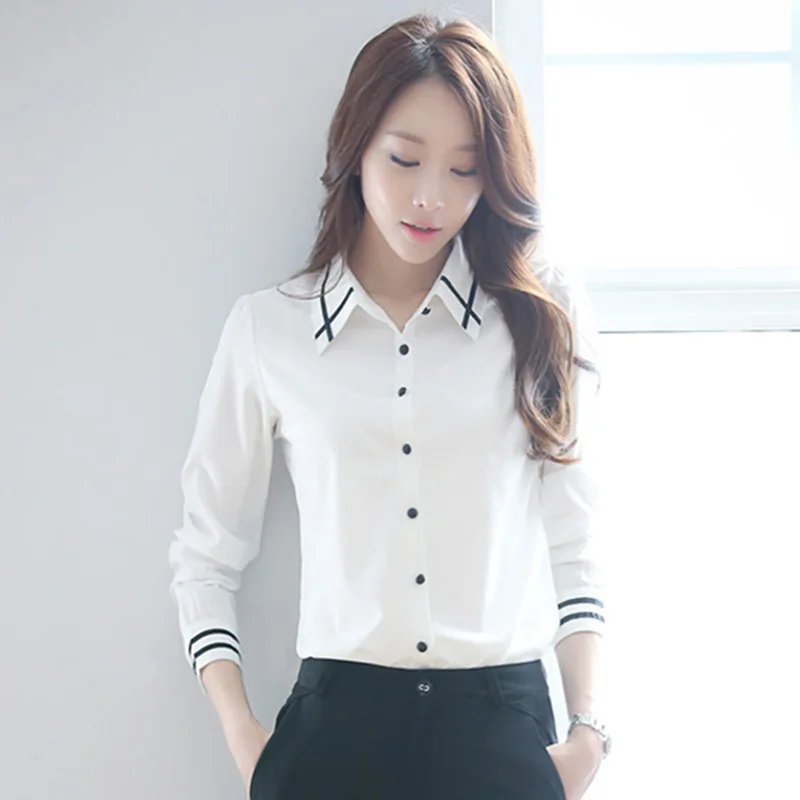 

5XL Plus Size 2019 Autumn New Women Fashion Long Sleeve Striped Slim Blouses Shirts Casual Office Shirts Blusas