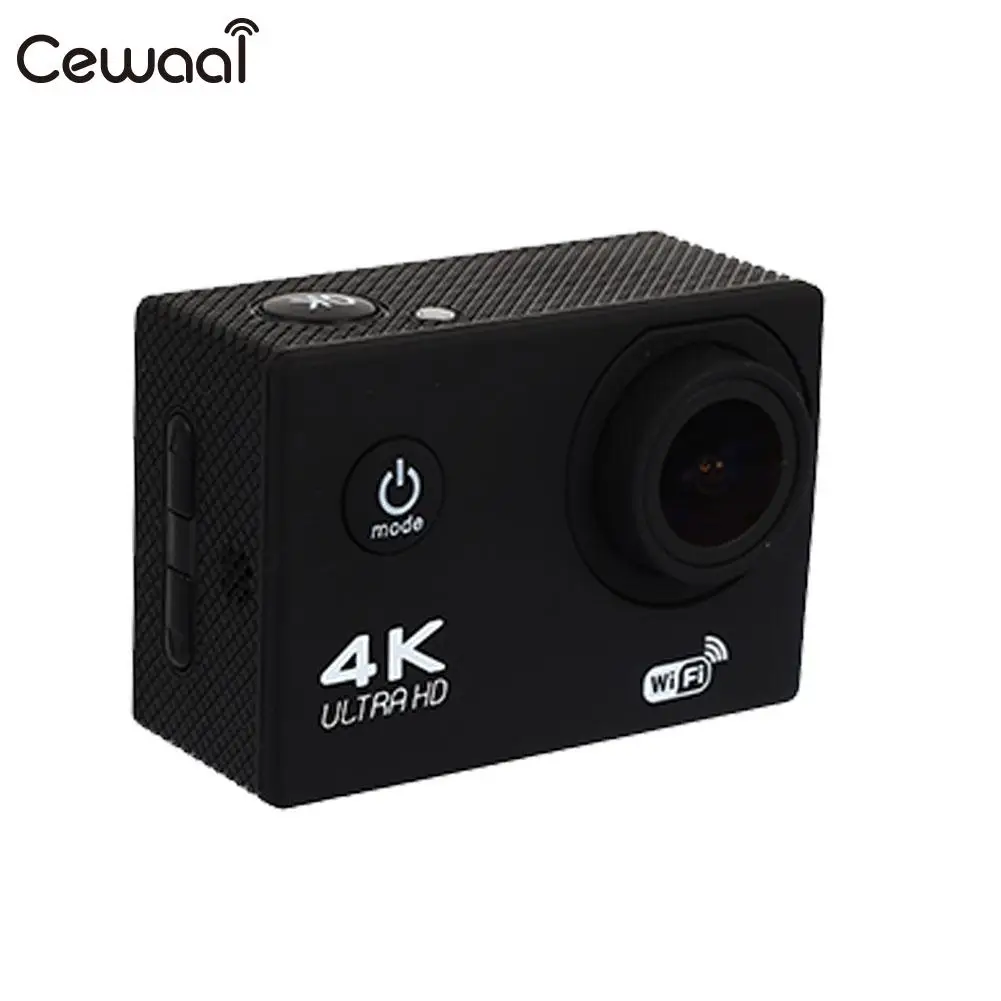 Cewaal Водонепроницаемая камера 4K 30FPS HD 1080P шлем дайвинг наружная борцовка портативная Экшн-камера