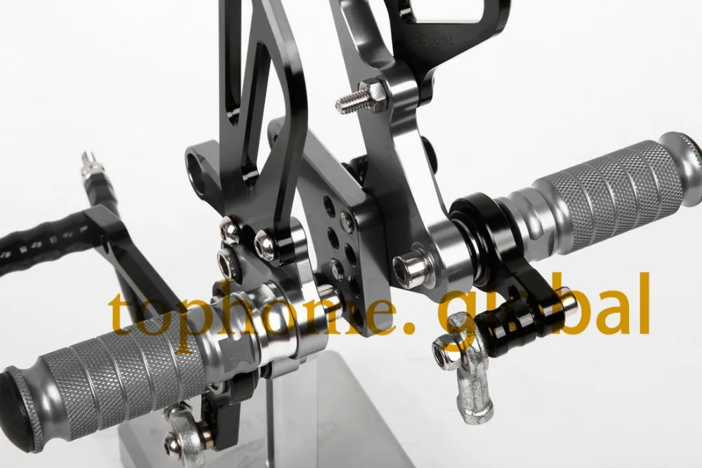 Мотоцикл черный и темно серый CNC Rearsets подножки задний набор для Suzuki GSXR600 2000 2005