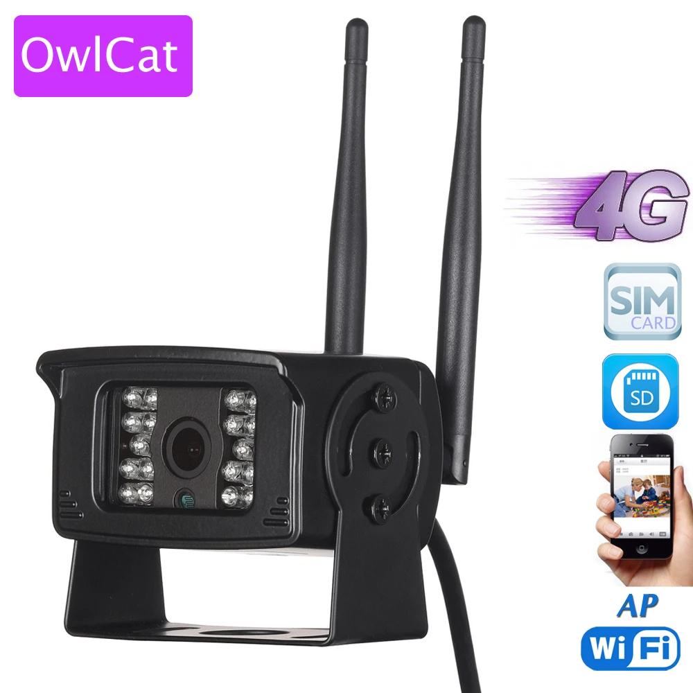 OwlCat открытый Водонепроницаемый Street Пуля IP Камера Беспроводной Wi-Fi аудио-видео Камера с 128G слот для карты SD и Onvif