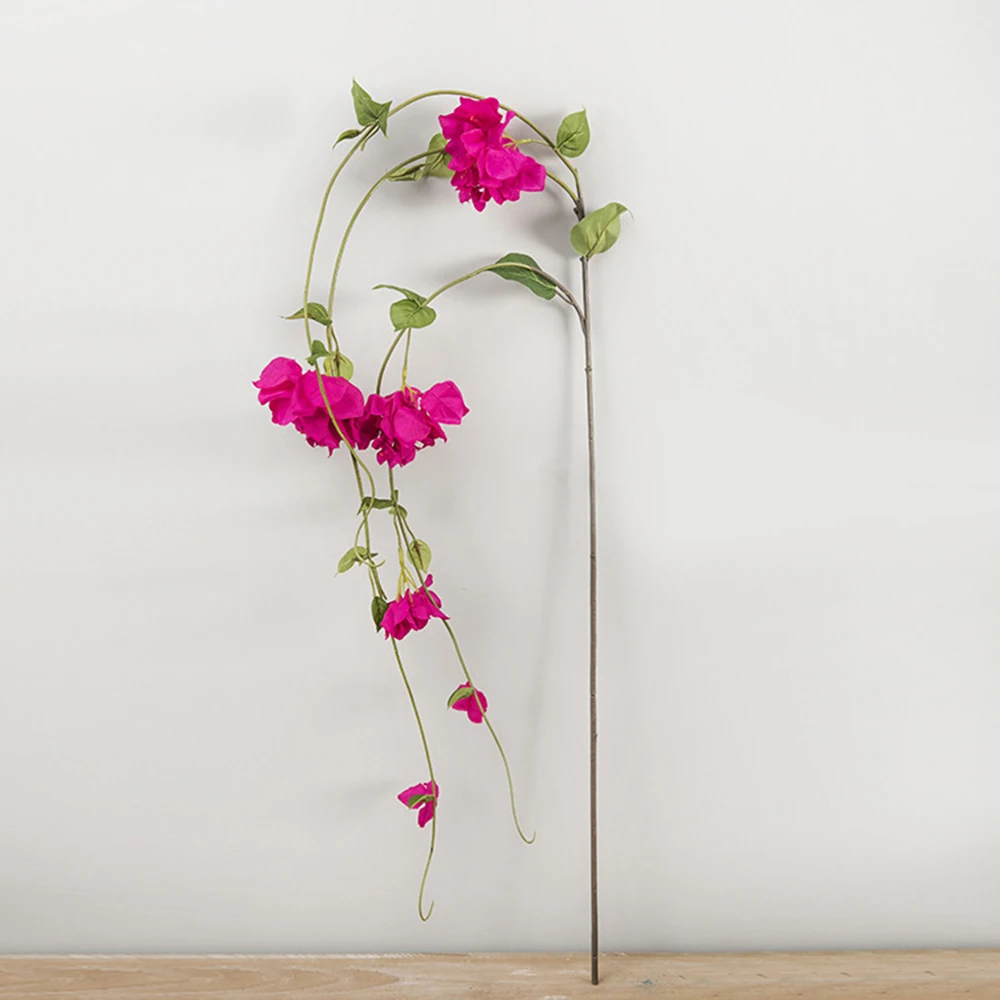Rose Искусственные цветы, длина 170 см, лоза, сделай сам, искусственные бугенвиллеи, ветви, искусственный цветок, ротанг, для дома, свадебные украшения для ресторана - Цвет: Rose