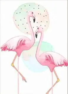 Diamond Painting 1 Три картины 5D DIY Алмазная картина Фламинго Алмазная вышивка крестиком цветочное украшение рукоделие мозаика Стразы - Цвет: Diamond Painting 1