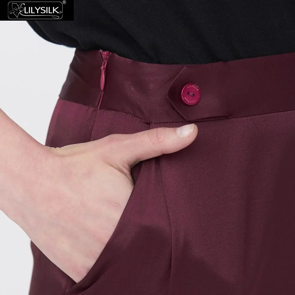 LilySilk шелковые брюки 100 шелк удобные подходят для женщин новинка бесплатная