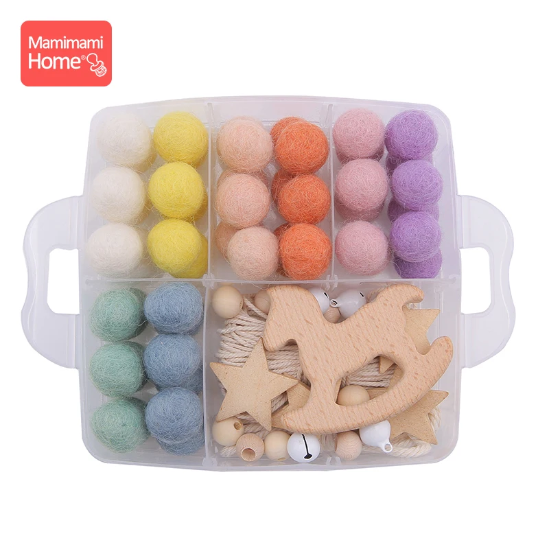 Детский деревянный Прорезыватель для зубов набор сделай сам игрушка колокольчик