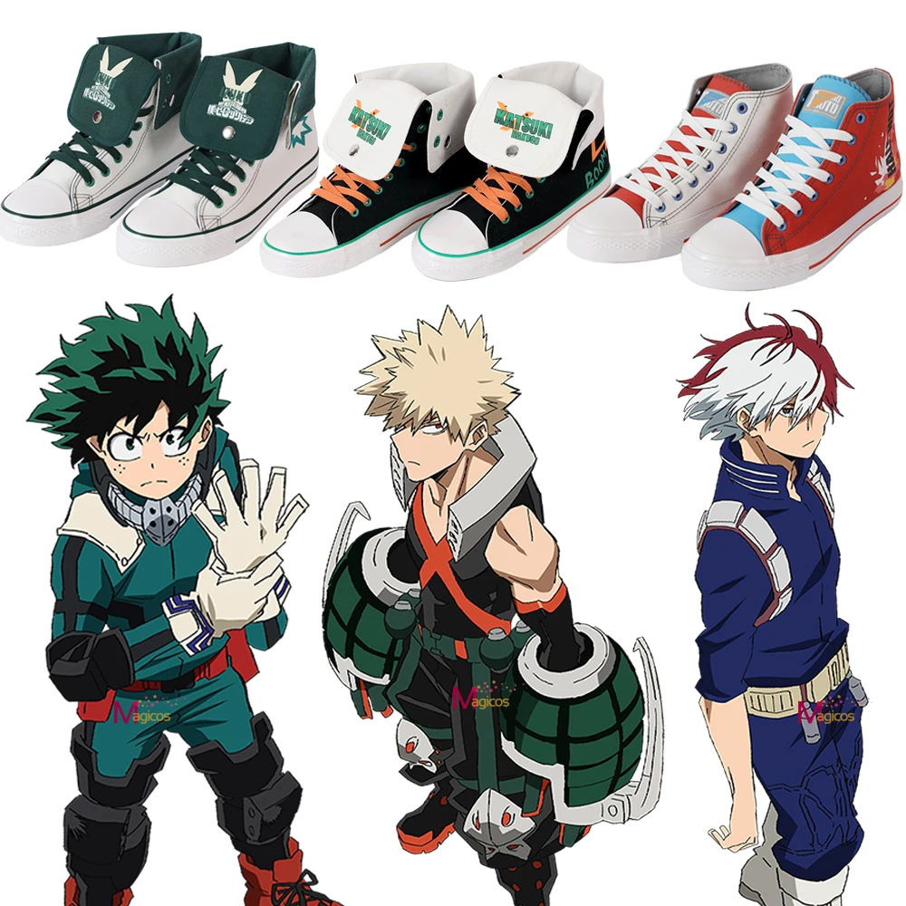 

Anime My Hero Academia Cosplay Boots Bakugou Katsuki Todoroki Shoto Midoriya Izuku Casual Shoes