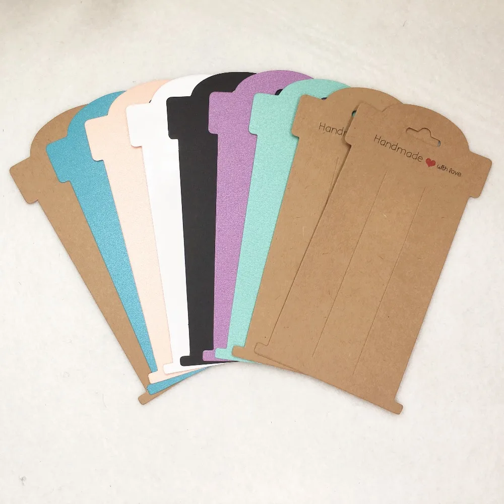 100 pcs Fashion Jewelry Hairpin Display Paper Cards Hair Packaging Accessory Tags 16x8cm | Украшения и аксессуары
