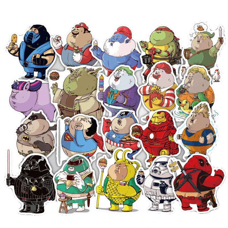 33 шт/лот наклейка s Fatty Star wars модный стиль граффити для мото автомобиля чемодан
