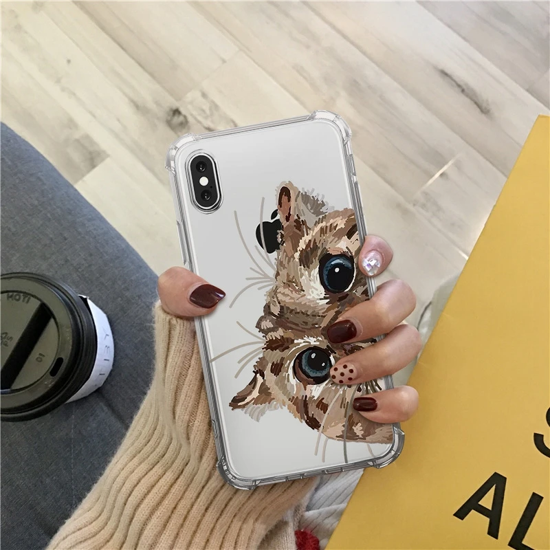 Чехлы с рисунком Шиба ину для Iphone 8 Plus 6 6s 7 Чехол Подушка безопасности анти-осенний