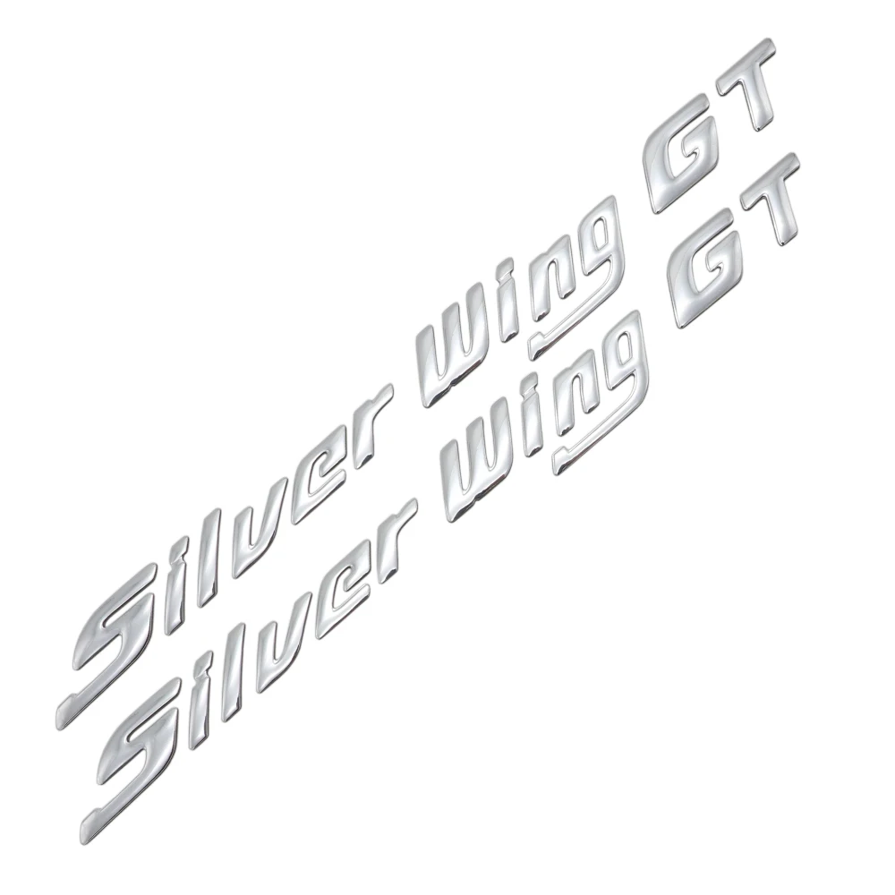 Для Honda Motorcycle Silver Wing GT 250 400 600 3D эмблема наклейка логотип на колесо бака серебряная