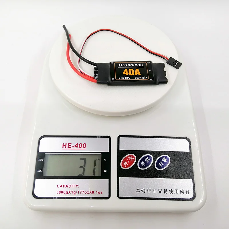 40A контроллер скорости ESC с UBEC для RC FPV квадрокоптера Самолет Вертолет короткая