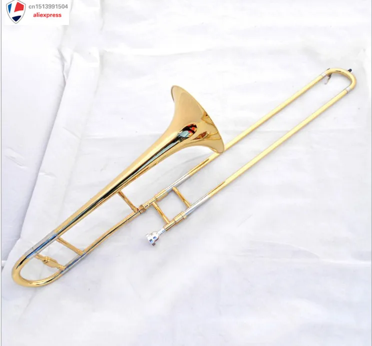 Тромбон из латуни Bb Tenor Slide тромбон Профессиональный Чехол набор - Цена: 21 394,80 руб.
