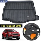 Подходит для Peugeot 2008 2013-2018, задний багажник, коврик для груза, поднос для багажника, напольный ковер, грязевой протектор, прокладка 2014 2015 2016