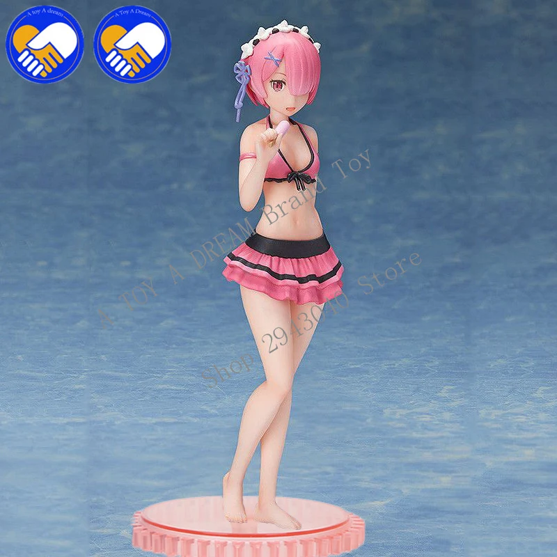Аниме RE: ZERO Starting Life in другой мир фигурка Ram Rem купальники Ver. Модель украшения ПВХ
