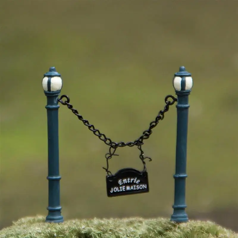 Новый почтовый ящик забор сказочные миниатюры украшение садового орнамента мох