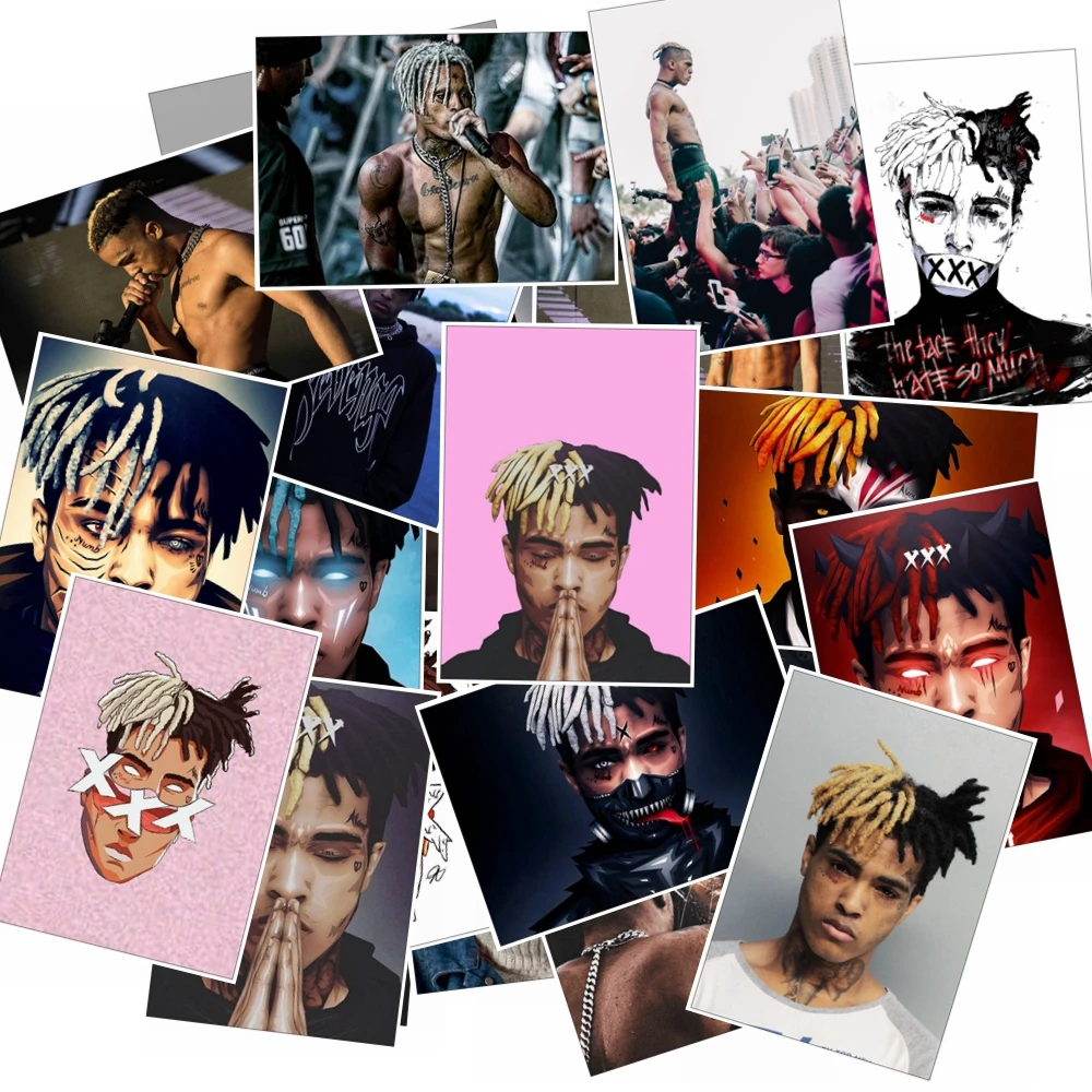 25 шт. xxxtentation музыкальный стиль граффити наклейка s для мото автомобиля и чемодана багажа крутая наклейка для ноутбука Наклейка s скейтборд наклейка