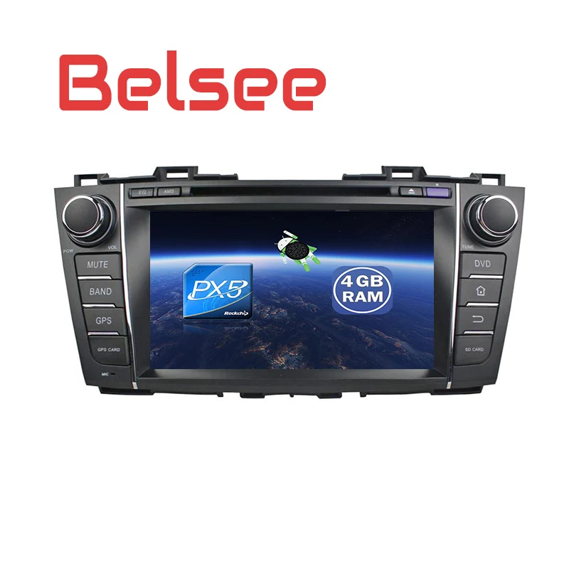 Автомагнитола Belsee для Mazda 5 2009-2013 Android 8 Восьмиядерный процессор GPS-навигация