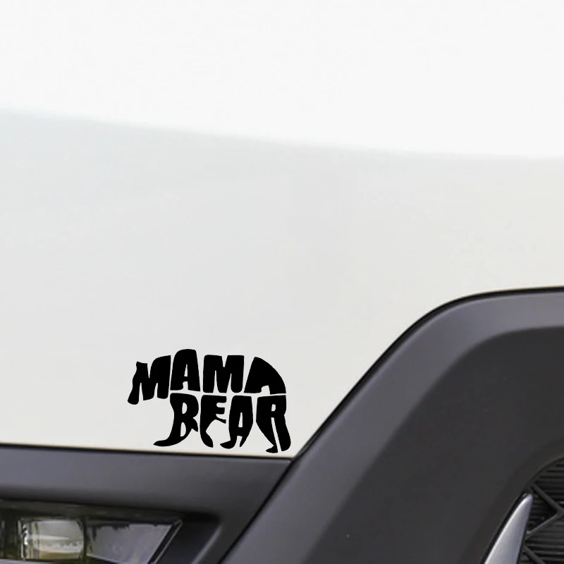 YJZT 14 4*8 6 см Lovely Polar Bear Mama графический автомобиль стикер на бампер или окно