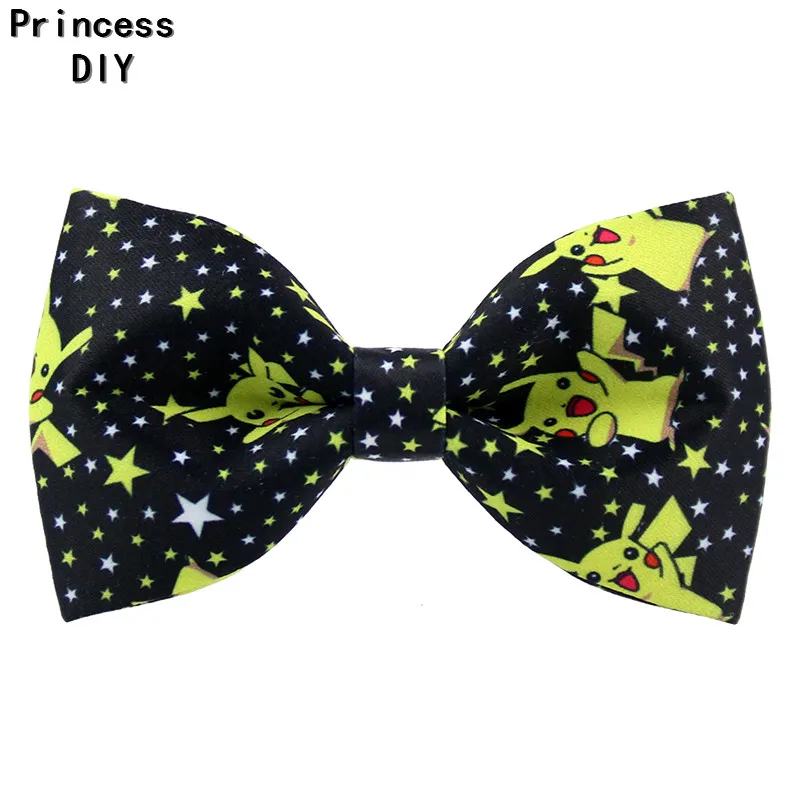 5M/Lot 10 25 50mm Kawaii Cartoon Pikachu Ribbon Pikachu Printed Cotton Ribbon DIY Hair Bow tie Brooch Collar Layering Tape Craft