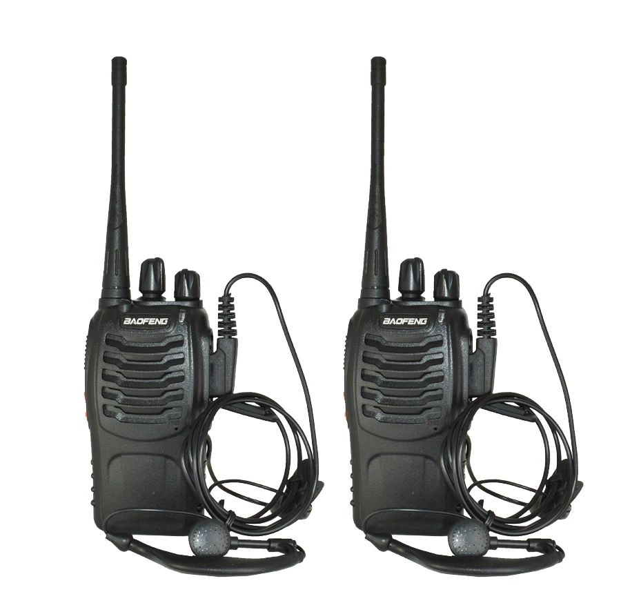 2 шт./компл. baofeng BF-888S иди и болтай Walkie Talkie BF 888S Портативный радио 16CH передатчик трансивера с baofeng микрофон для BF888s