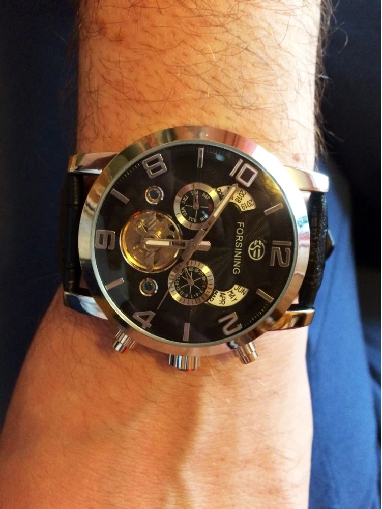 Forsining Tourbillion, модные, волнистые, дизайнерские, многофункциональные, с дисплеем, Мужские автоматические часы, лучший бренд, роскошные механические наручные часы
