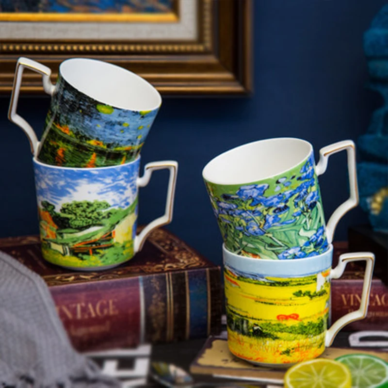 Wourmth Европейский стиль Пномпень костяного фарфора Coffeecup Звездная керамика