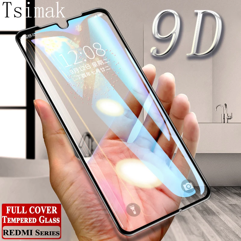 Защитное стекло Tsimak 9D для Xiaomi Redmi Note 7 6 Pro 5 Plus A2 Lite 4X 5A 6A S2 GO|screen protector|glass glassexplosion proof |