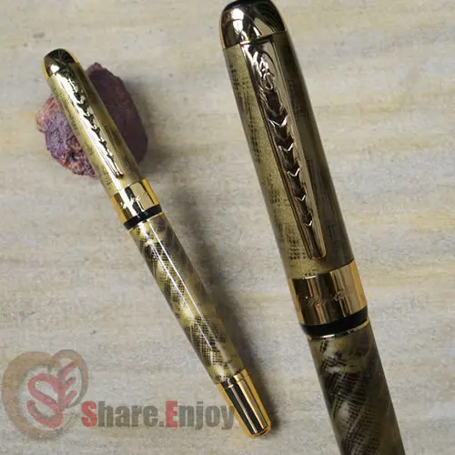 Перьевая ручка Средний наконечник НОВЫЙ JINHAO 250 золотой абстрактный узор|fountain pen