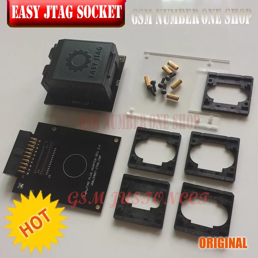 Новая версия полный комплект Easy Jtag plus box + EMMC socket NAND socket|Детали устройств связи| |