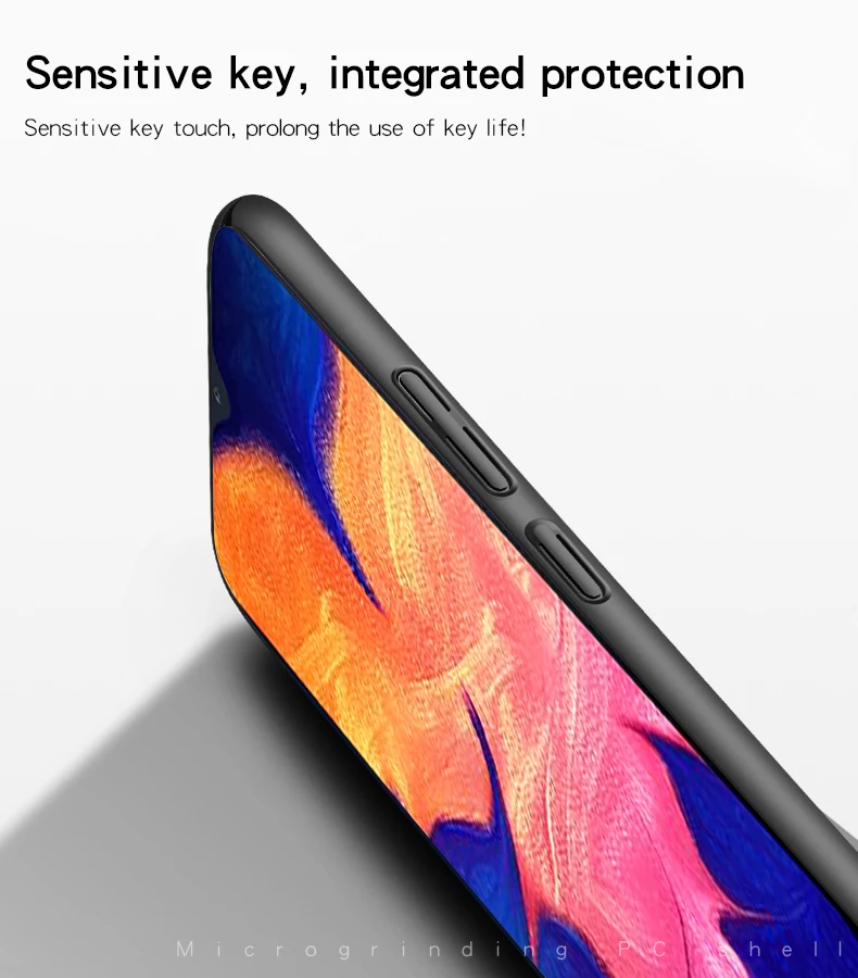 Гладкий Чехол для Samsung Galaxy A10 ультратонкий жесткий защитный чехол-накладка из