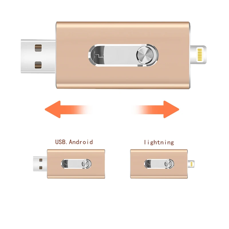 3 в 1 OTG флэш накопитель &quotмолния&quot привод 32 ГБ для iPhone USB 0 Гб 16 128 64 Pendrive iPad Android